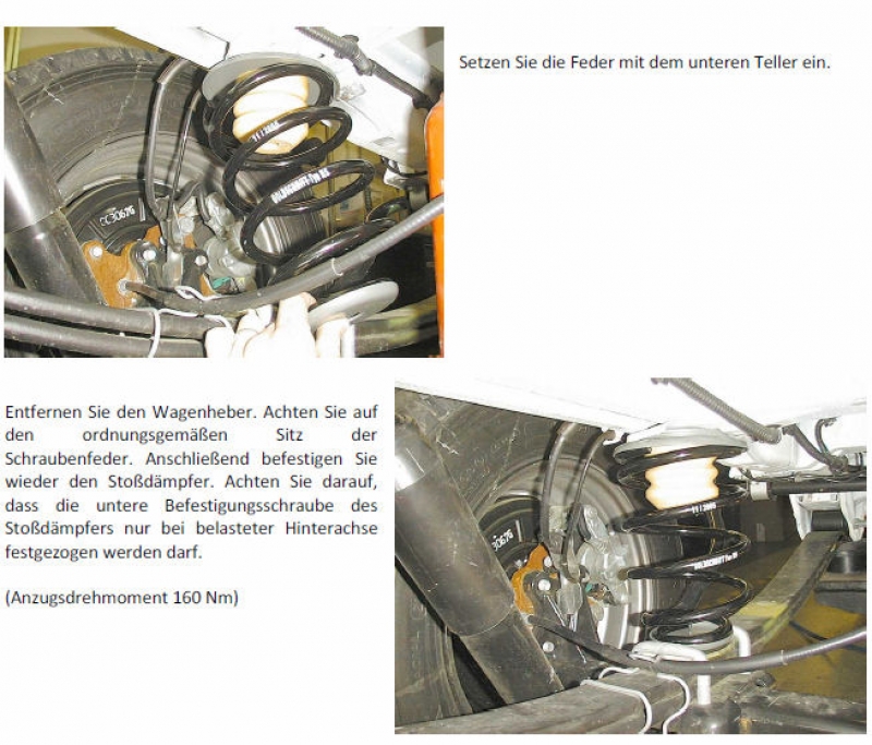 Zusatzschraubenfedern für die Hinterachse für Ducato 250
